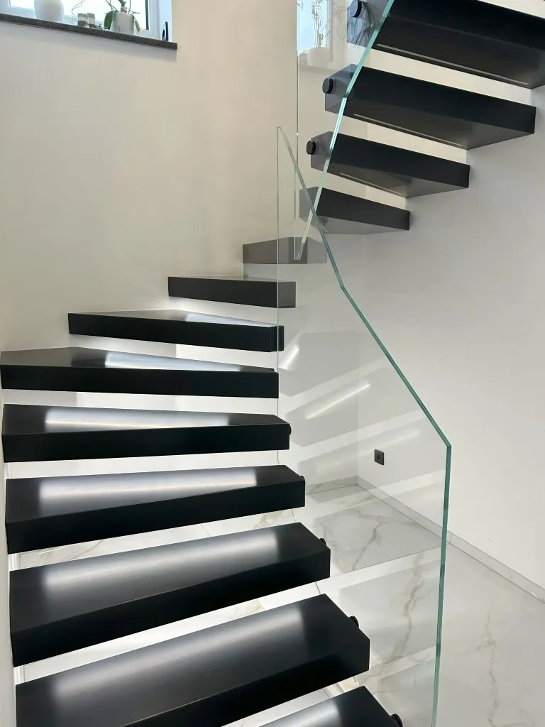 Kragarmtreppe Hanau, Detail